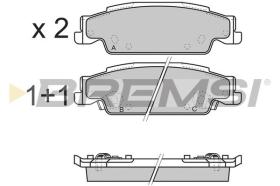 BREMSI BP3345 - PASTIGLIE FRENO - BRAKE PADS