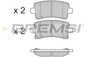 BREMSI BP3379 - PASTIGLIE FRENO - BRAKE PADS