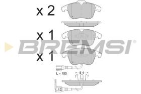 BREMSI BP3394 - JUEGO PASTILLAS DE FRENO BREMSI