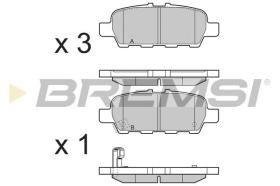 BREMSI BP3395 - JUEGO PASTILLAS DE FRENO BREMSI