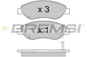 BREMSI BP3407 - PASTIGLIE FRENO - BRAKE PADS