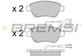 BREMSI BP3425 - PASTIGLIE FRENO - BRAKE PADS