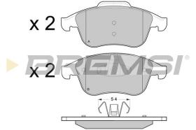 BREMSI BP3430 - PASTIGLIE FRENO - BRAKE PADS