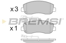 BREMSI BP3439 - PASTIGLIE FRENO - BRAKE PADS