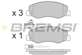BREMSI BP3440 - PASTIGLIE FRENO - BRAKE PADS