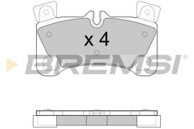 BREMSI BP3458 - PASTIGLIE FRENO - BRAKE PADS