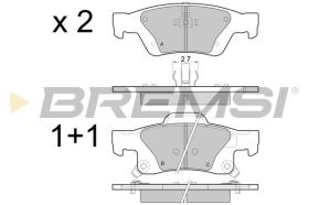BREMSI BP3461 - PASTIGLIE FRENO - BRAKE PADS