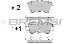 BREMSI BP3471 - JUEGO PASTILLAS DE FRENO BREMSI