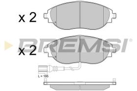 BREMSI BP3474 - PASTILLAS DELANTERAS SEAT - VW