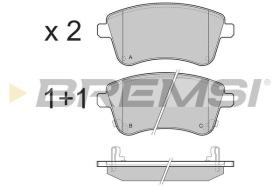 BREMSI BP3486 - PASTIGLIE FRENO - BRAKE PADS