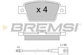 BREMSI BP3511 - JUEGO PASTILLAS DE FRENO BREMSI