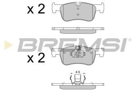 BREMSI BP3520 - PASTIGLIE FRENO - BRAKE PADS