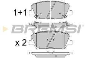 BREMSI BP3530 - PASTIGLIE FRENO - BRAKE PADS