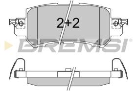 BREMSI BP3536 - PASTIGLIE FRENO - BRAKE PADS
