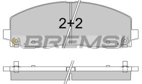 BREMSI BP3543 - PASTIGLIE FRENO - BRAKE PADS