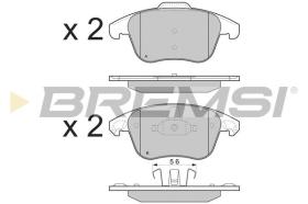 BREMSI BP3330 - PASTILLAS FRENO DELANTERAS CITROEN GRAN PICASSO