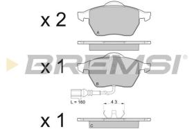 BREMSI BP2984 - PASTILLAS DELANTERAS SEAT-VW-AUDI