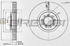 BREMSI CD5317V - DISCO DE FRENO IVECO