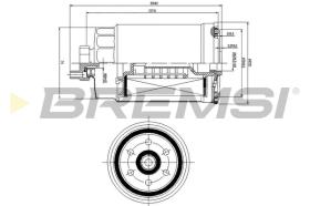 BREMSI FE0815 - FILTRO COMBUSTIBLE PEUGEOT-AUDI-SKODA