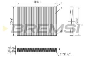 BREMSI FC0084 - FILTRO HABITACULO VW PASSAT