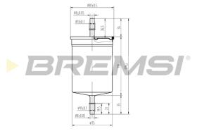 BREMSI FE0394 - FILTRO COMBUSTIBLE GASOLINA VW - SEAT - AUDI