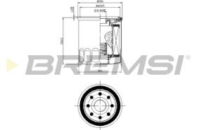 BREMSI FL0026 - FILTRO ACEITE FORD-OPEL-PEUGEOT