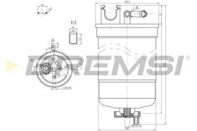 BREMSI FE0369 - FILTRO COMBUSTIBLE VW-SEAT-SKODA