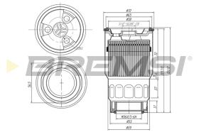 BREMSI FE0046 - FILTRO COMBUSTIBLE TOYOTA-MAZDA-SUBARU