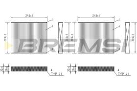 BREMSI FC0931 - FILTRO HABITACULO BMW