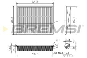 BREMSI FA0579 - FILTRO AIRE FIAT-OPEL