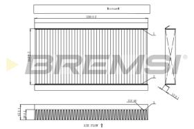 BREMSI FC0090 - FILTRO HABITACULO FIAT-OPEL-CADILLAC