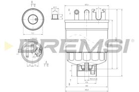 BREMSI FE0371 - FILTRO COMBUSTIBLE FORD-VW-SEAT