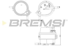 BREMSI FE0160 - FILTRO COMBUSTIBLE FORD
