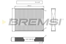BREMSI FC0092C - FILTRO HABITACULO CARBON ACTIVO FORD