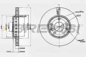 BREMSI CD7728V - DISCO DE FRENO RENAULT