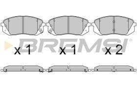 BREMSI BP3754 - PASTILLAS DE FRENO BREMSI KIA-HYUNDAI