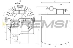 BREMSI FE0056 - FILTRO COMBUSTIBLE MERCEDES-BENZ