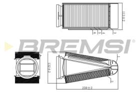 BREMSI FA0589 - FILTRO AIRE MERCEDES BEMZ-INFINITY