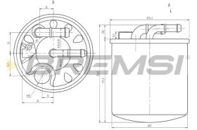 BREMSI FE0384 - FILTRO COMBUSTIBLE S/SENSOR MERCEDES BENZ