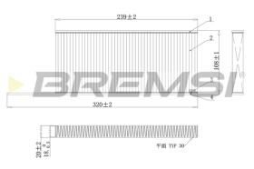 BREMSI FC0863C - FILTRO HABITACULO CARBON ACTIVO MERCEDES