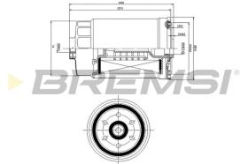 BREMSI FE0822 - FILTRO COMBUSTIBLE KIA-HYUNDAI