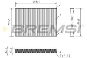 BREMSI FC0484 - FILTRO HABITACULO OPEL-VAUXHALL