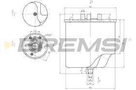 BREMSI FE0045 - FILTRO COMBUSTIBLE VOLVO-MAZDA-FORD