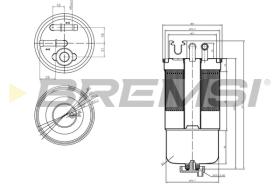 BREMSI FE0159 - FILTRO COMBUSTIBLE VW-SEAT-AUDI