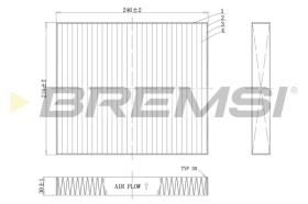 BREMSI FC0183C - FILTRO HABITACULO CARBON ACTIVO SEAT-VW