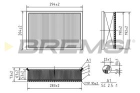 BREMSI FA0621 - FILTRO AIRE RENAULT-NISSAN-OPEL