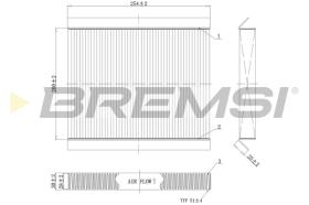 BREMSI FC0978 - FILTRO HABITACULO CITROEN-PEUGEOT