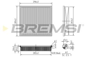 BREMSI FA0654 - FILTRO AIRE RENAULT-NISSAN-OPEL