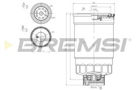 BREMSI FE0379 - FILTRO COMBUSTIBLE HYUNDAI-KIA