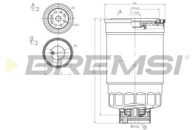 BREMSI FE0348 - FILTRO COMBUSTIBLE KIA-HYUNDAI